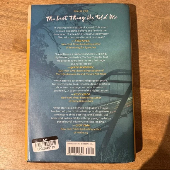 The Last Thing He Told Me by Laura Dave - Hardback - Picture 2 of 4